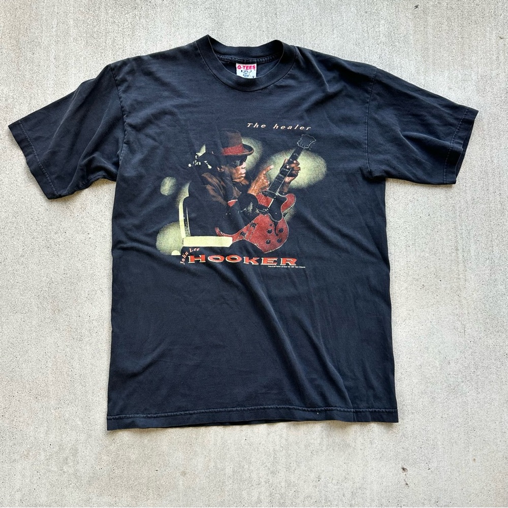 Vintage John Lee Hooker T Shirt The Healer 90s Blues Band Merch Large